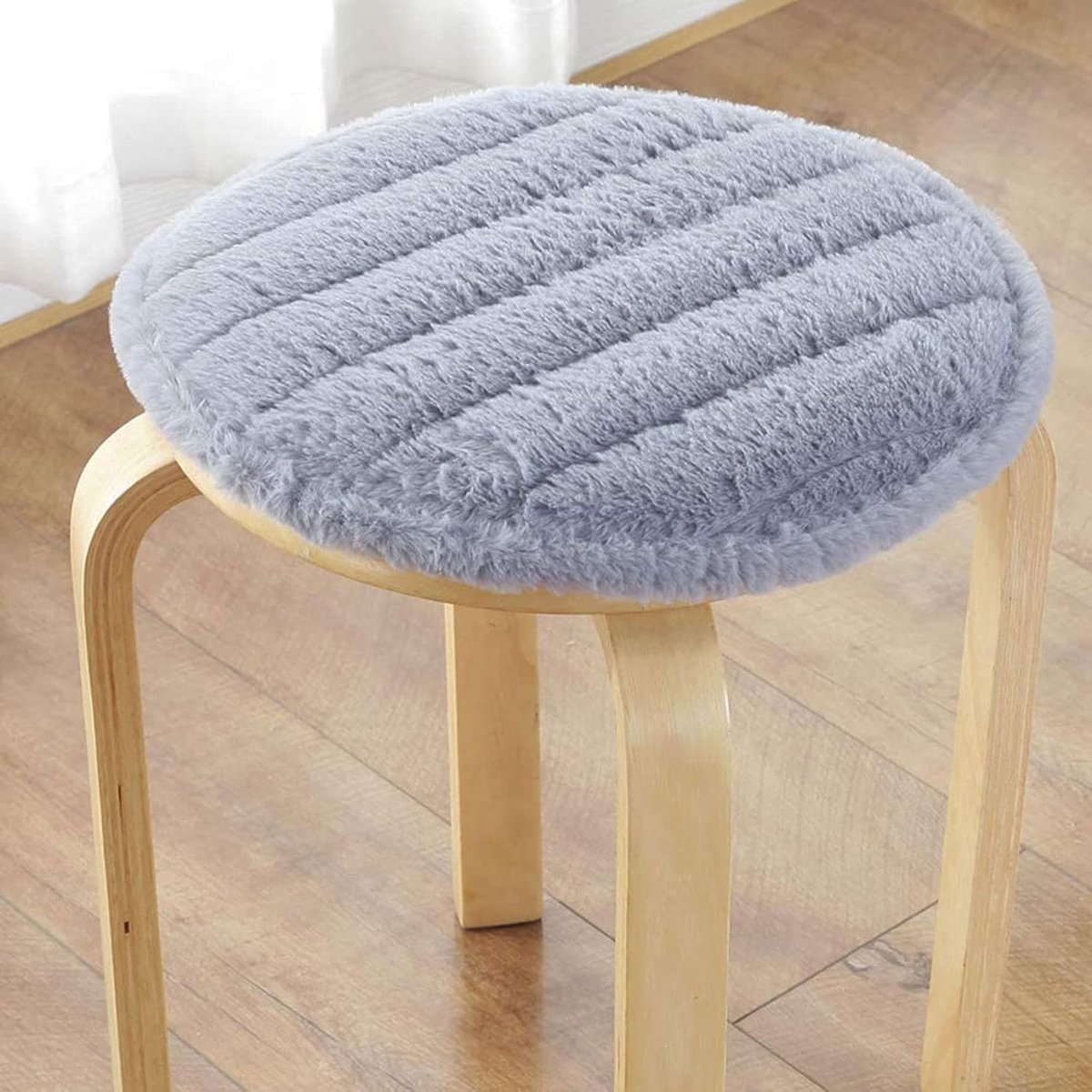 Stoelkussens Stoelkussen, rond krukkussen, dik fluweel flanel antislip duurzame stoelkusse