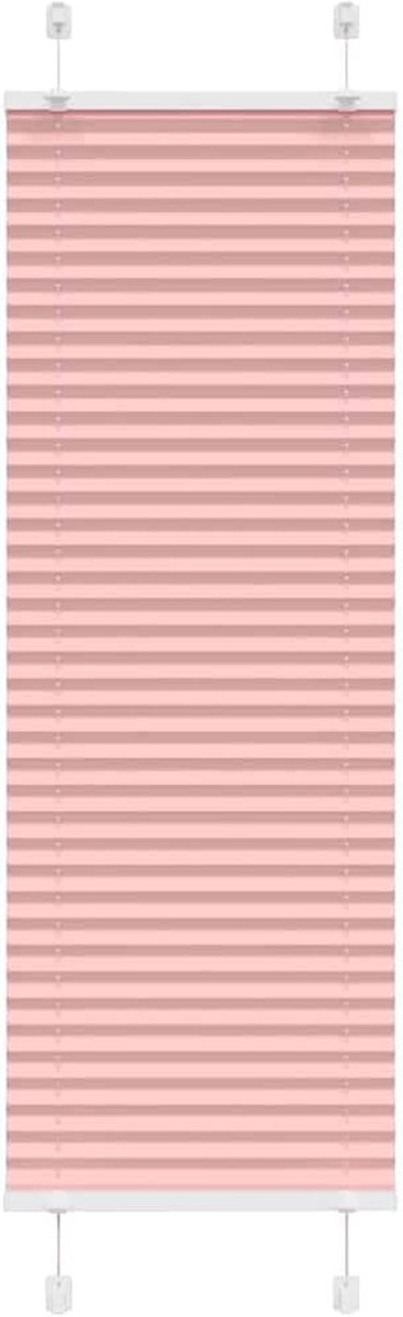 Plisségordijn - Raambekleding - Privacy en zon - Eenvoudige montage - 50 x 100 cm - Roze