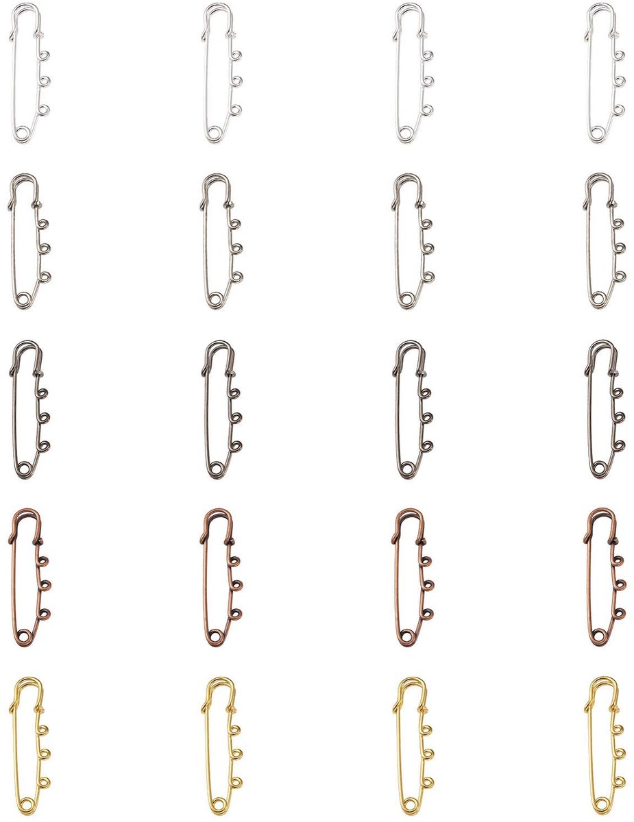 Dailygoods- Veiligheidspinnen 50 Stuks - IJzeren Broche - Kilt Naalden - DIY Ambachten - Lichtgewicht - Duurzaam Materiaal - Brochepins