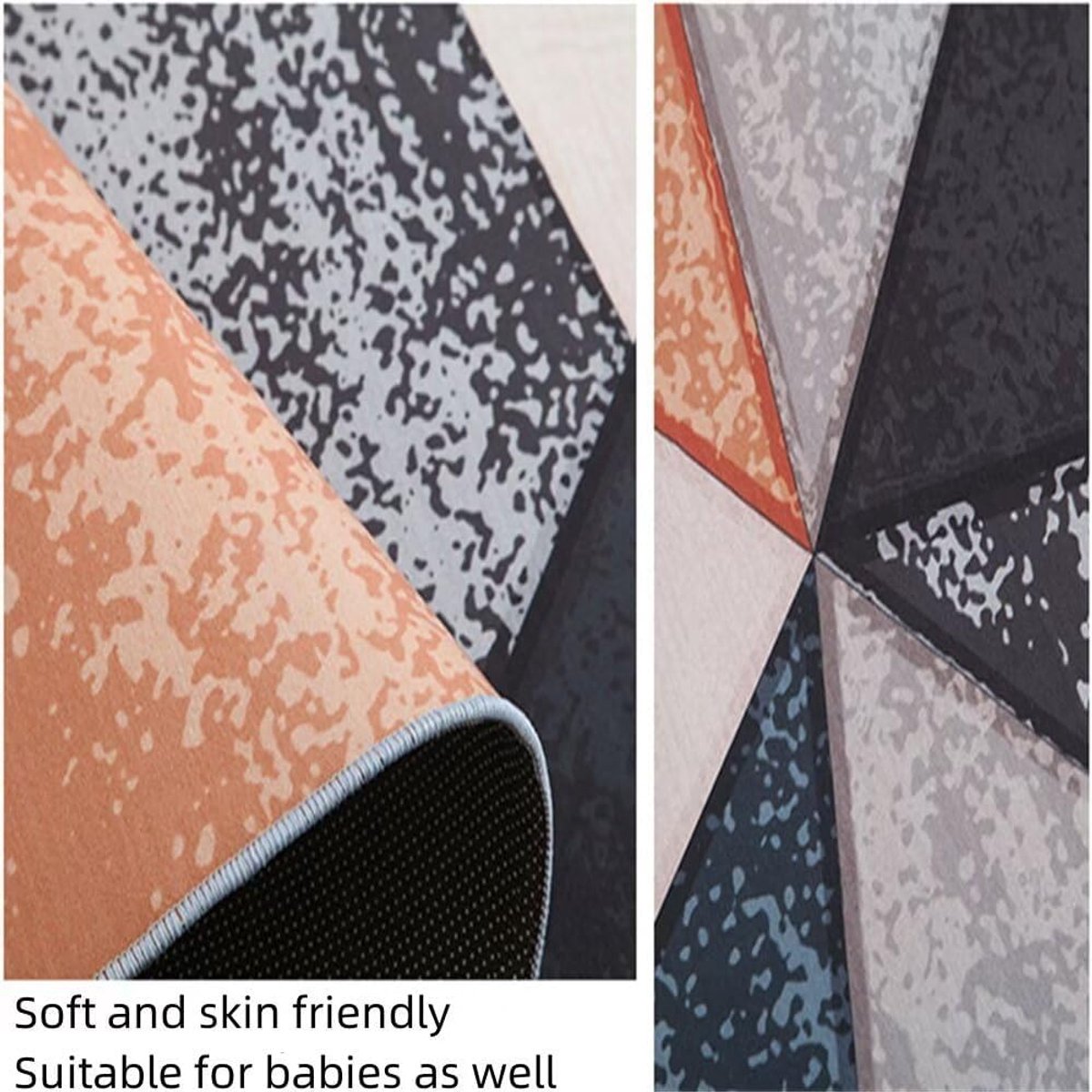 Binnendeurmat Geel - Vloerkleed Babykamer - Woonkamer Inrichten - Antislip Plastic Onderka