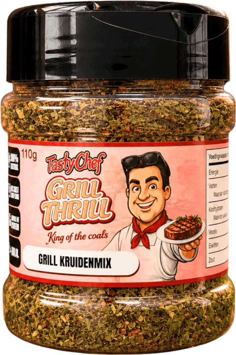 TastyChef Grill Thrill - Grill Kruidenmix voor grill, vlees & spiesjes