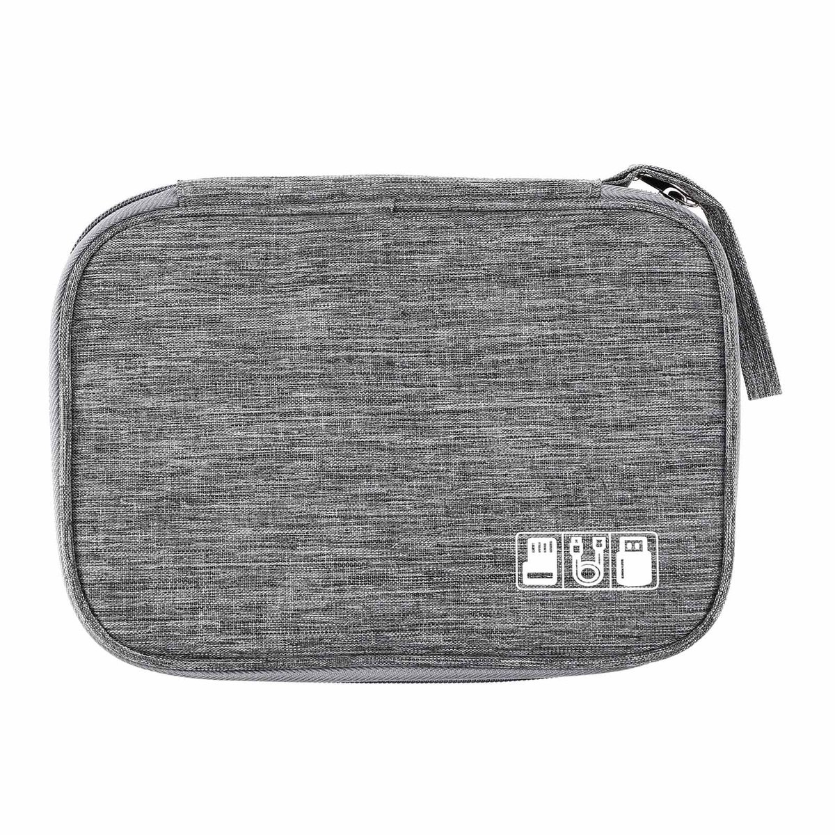 Dailygoods - Horlogeband Organizer - Draagbare Opbergtas - Waterdicht Nylon - Grijs - Kabel Organizer - Geschikt voor Horloges en Accessoires