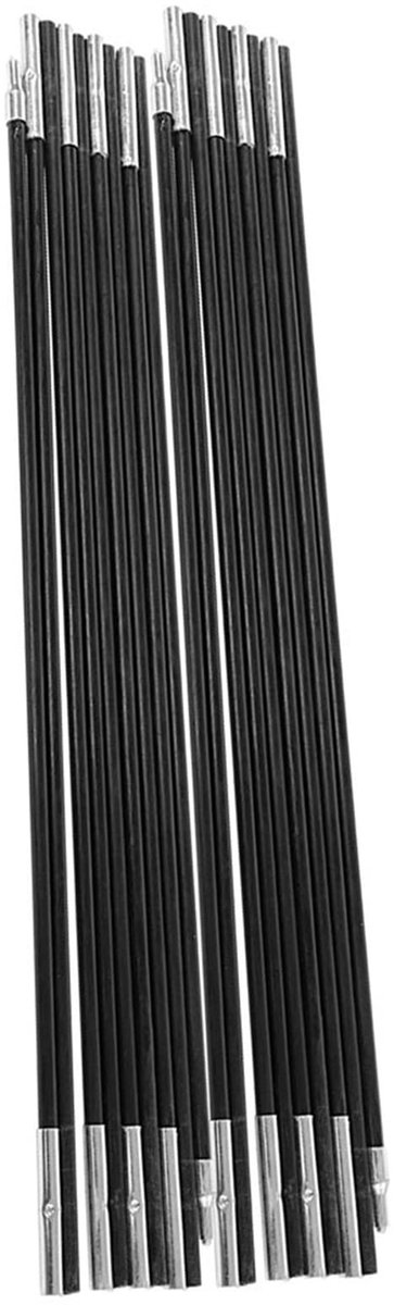 Dailygoods- Tentstok Opvouwbaar - 9 Secties - Glasvezel - Lichtgewicht - Stevig - Hittebestendig - Duurzaam - Kampeerstok