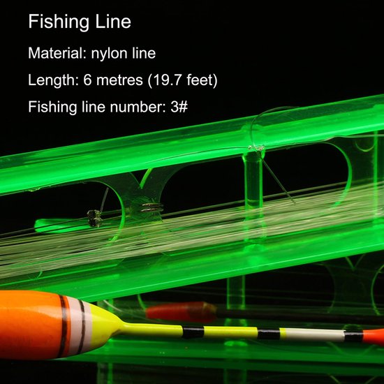 Dailygoods- Hengeldrijvers 15-delige set - Drijvende Visspoelen - Fluorescerende Boeien - Waterdicht - Kunststof - Inclusief 6 x Boei - Vissersbenodigdheden van Dailygoods — afbeelding 4