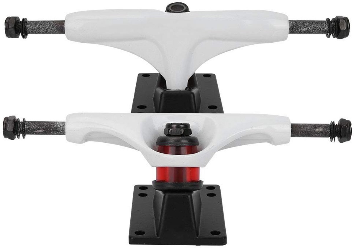 Dailygoods- Skateboard Trucks 8.0 - Lichtgewicht Aluminiumlegering - Professionele Beugel - Duurzaam - Betrouwbare Ondersteuning - Naadloze Rit - Skateboardbeugels