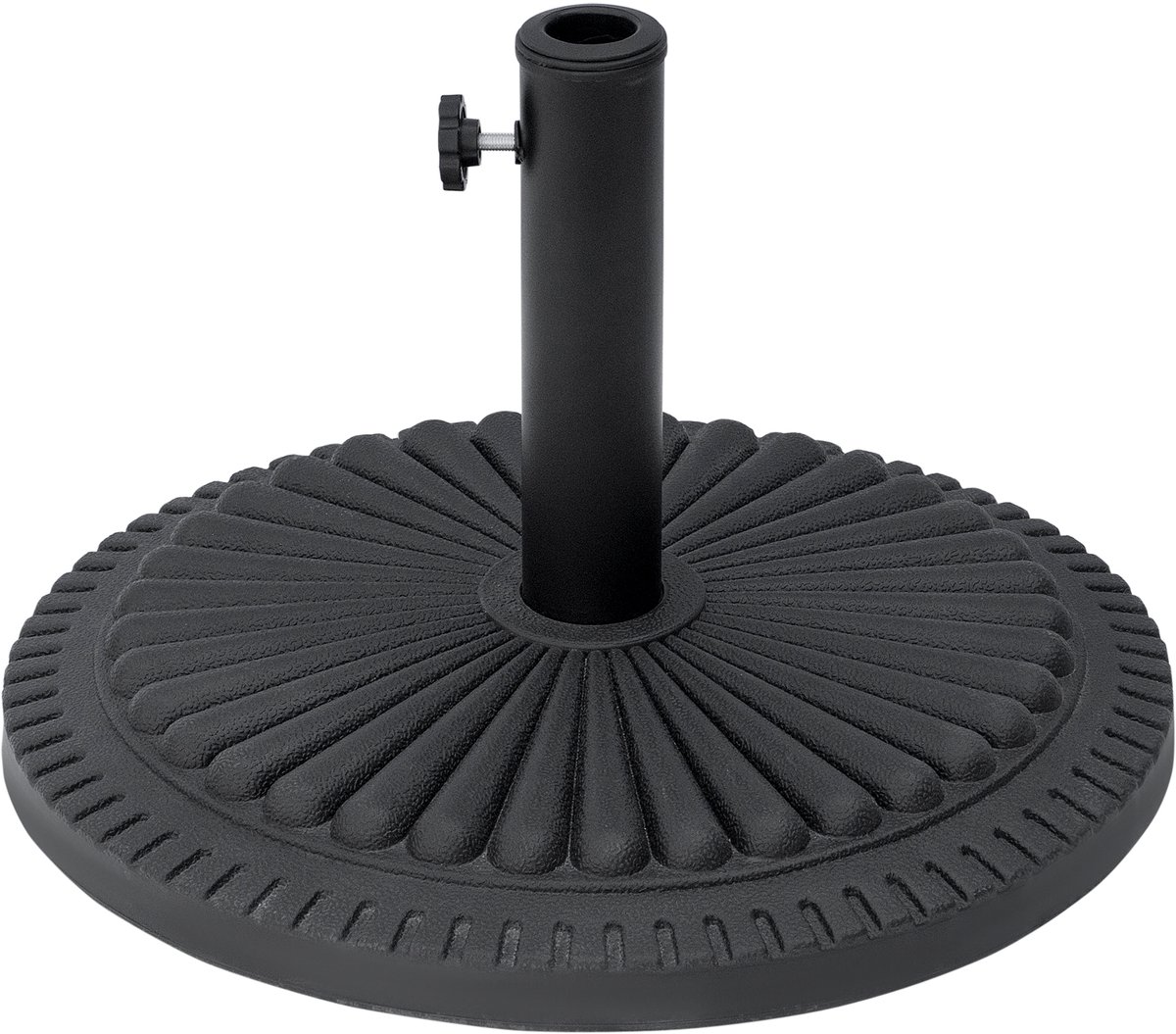 Sonnenschirmständer - Rond - 14 kg - Voor Parasollen Ø 35-48 mm - Zwart
