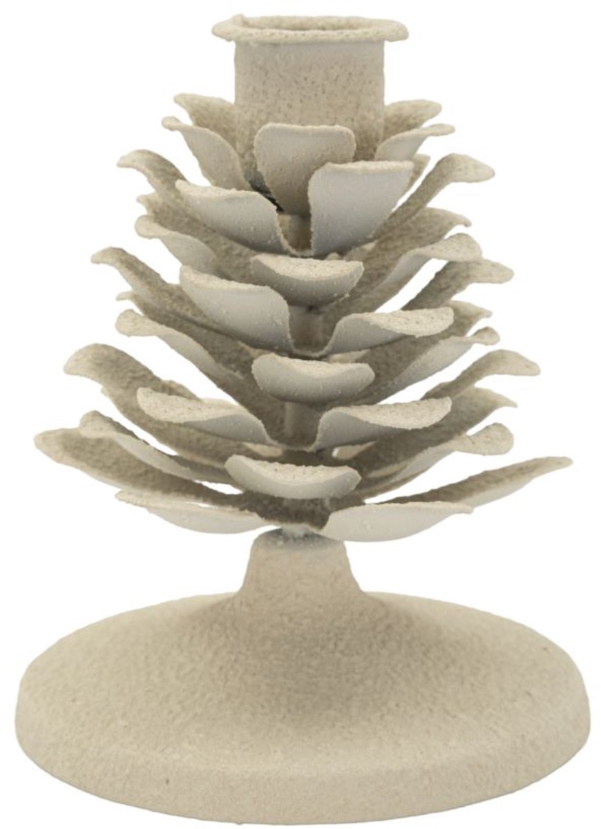Mauro Ferretti Kandelaar Dune Pigna 9,5×11,5 cm Crème
