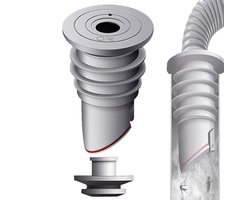 Afvoerslangstop voor Wasmachine - 35-40mm Silicone Afdichting voor Optimale Afwatering