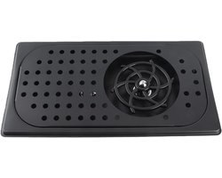 Kan Spoeler - Beker Wasmachine - Efficiënt Reinigen - 360 Graden Spoelen - 32.5 x 18 cm - Zilver