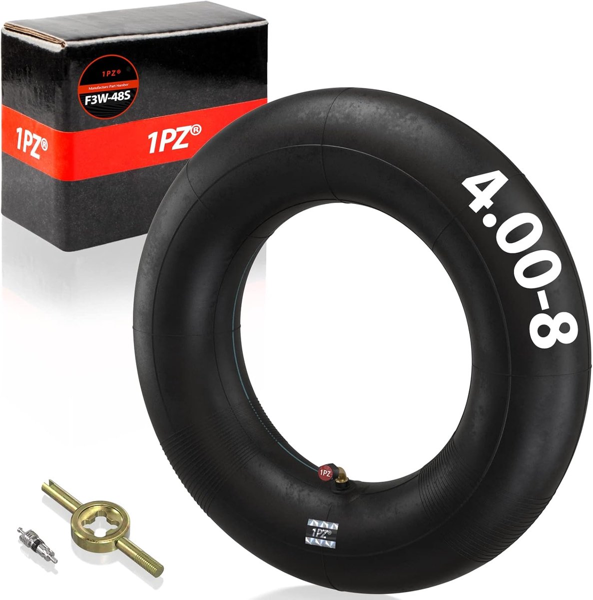 Binnenband - Reservewiel - Voertuigonderhoud - TR87 ventielsteel - 4.80/4.00-8 - Zwart