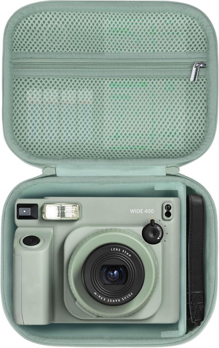 Lebakort Hard Case Compatible with Fujifilm Wide 400/300 Format Camera (Light Green) - ShopVlot