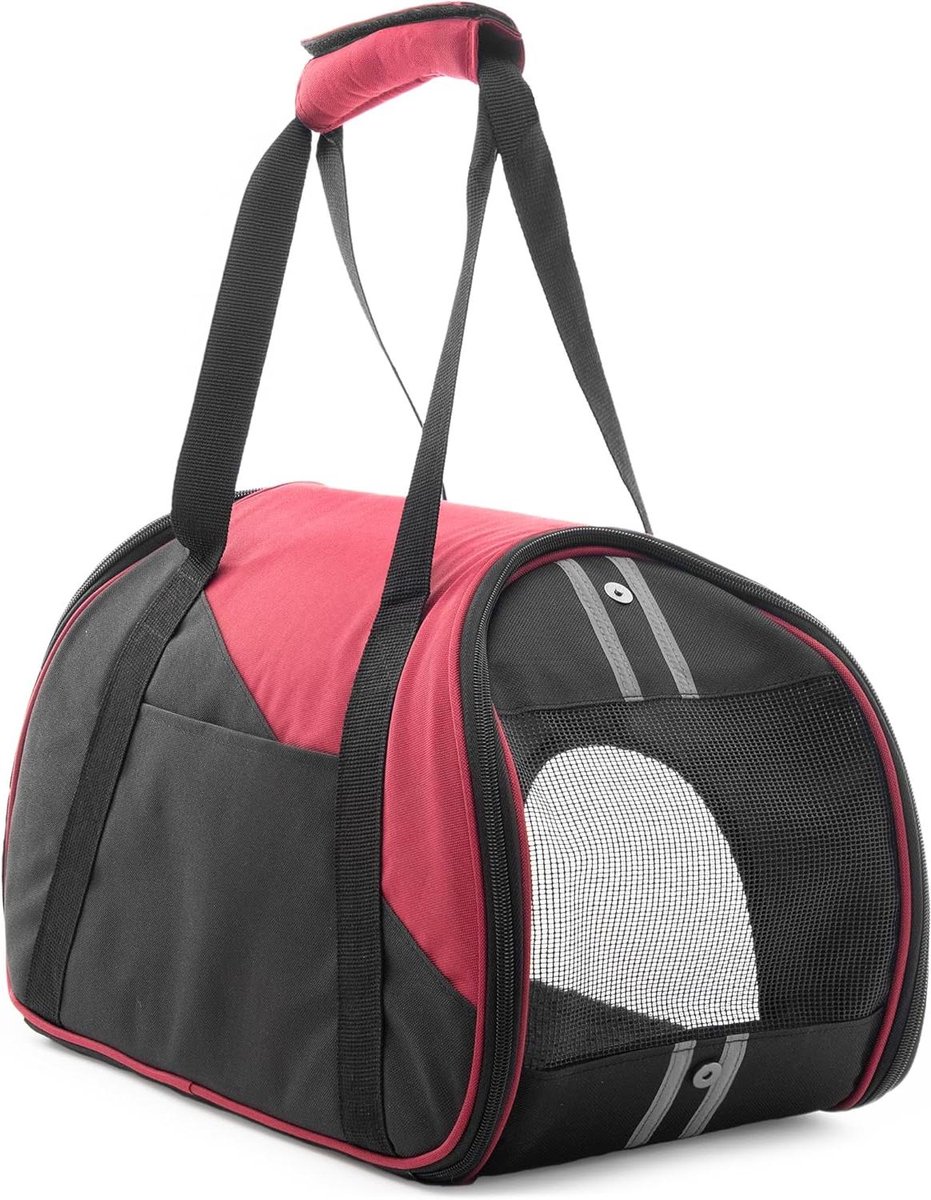 Transportbox Huisdieren - Reismand Kat Hond - Veilig Vervoer - Netzijkanten Ventilatie - 47 x 24 x 28 cm