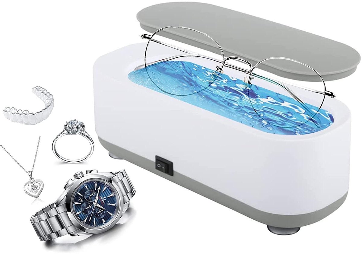 Ultrasoon Reiniger - Brillenreiniger Bad - Sieraden en Brillen Reinigen - 45.000 Hz Golven
