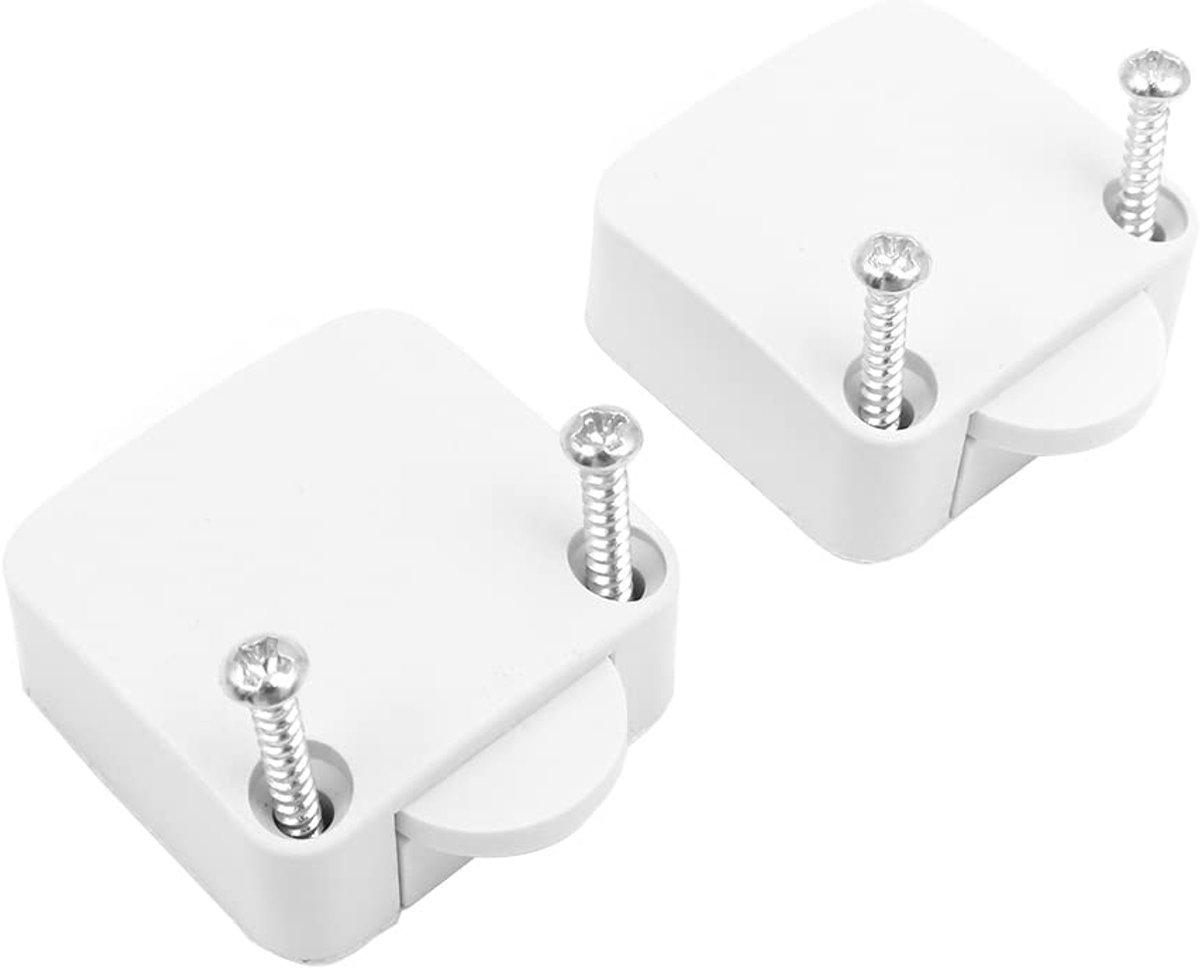 2 stuks kastlamp schakelaar, garderobe touch witte schakelaars, normaal gesloten garderobe touch schakelaar voor dichte open deur lades aan uit lichtschakelaar