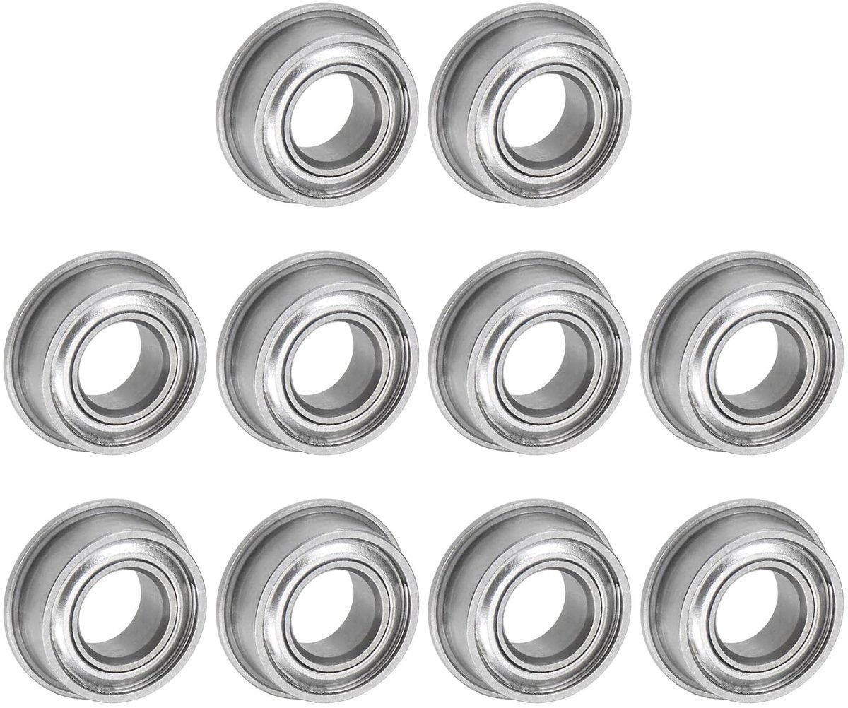 Lagers, 4 x 8 x 3 mm, groefkogellagers, dubbel afgeschermd, chroomstaal, flenslagers voor doe-het-zelf, gereedschapsmachines, 3D-printers
