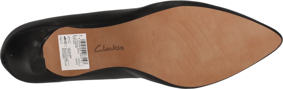 Clarks - Dames schoenen - Linvale Jerica - D - black leather - maat 5,5