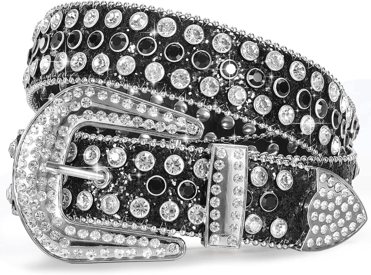 Western-leren riem voor heren en dames, bloemengravure, cowboy-riem, longhorn-gesp, tailleriem voor jeans en broeken