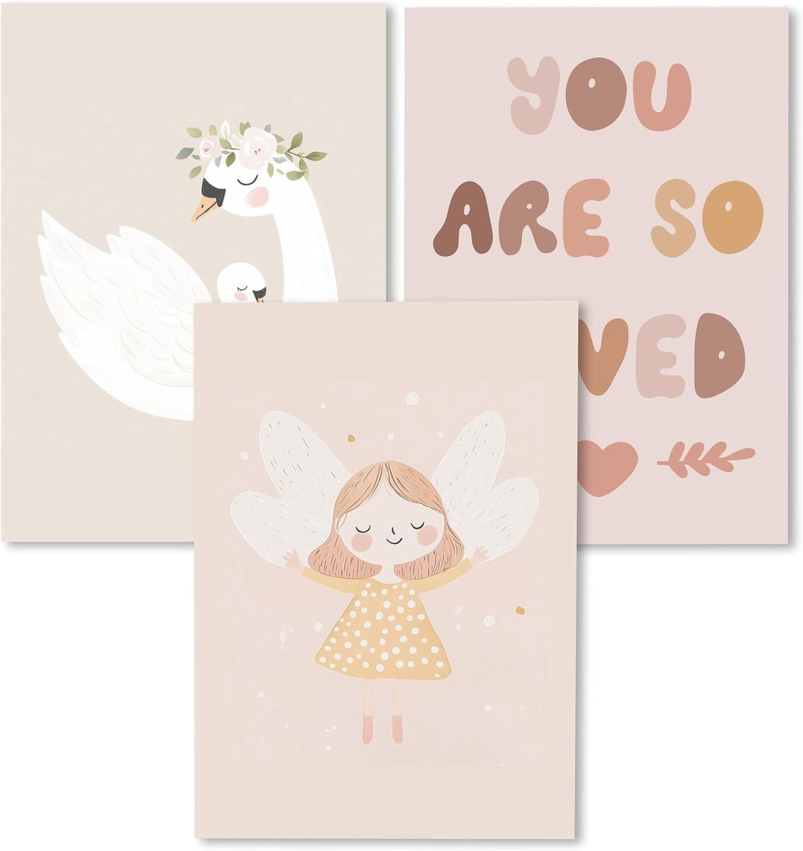 - Affirmatieposter voor kinderkamer, bemoedigende afbeeldingen voor de kinderkamer, meisjes en jongens, babykamerdecoratie, wandafbeeldingen dieren voor kinderkamer, decoratie, You are so