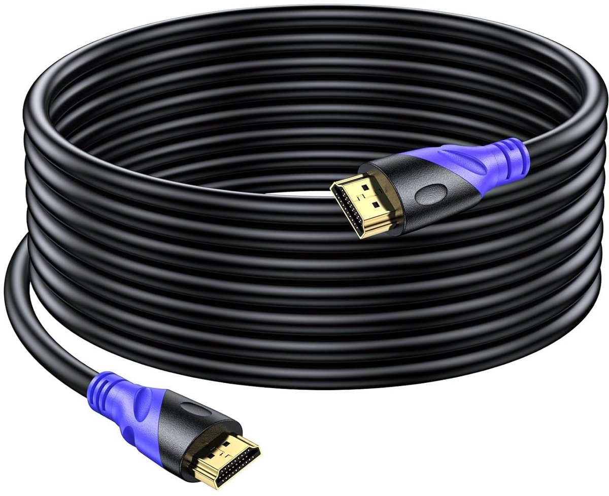 4K HDMI kabel 7m(HDMI 2.0,18Gbps) Ultra High Speed vergulde connectoren, Ethernet Audio Return, Video 4K, Full1080p 3D Geschikt voor Xbox Arc PS3 PS4 PS9 PC HDTV