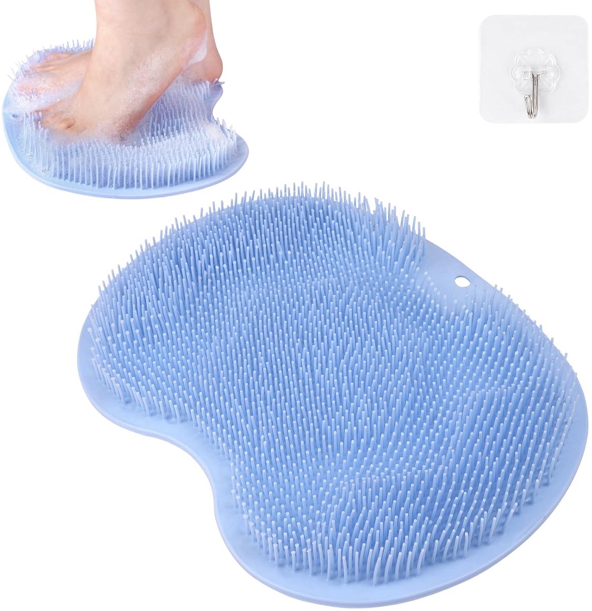 Voetenschrubber voor douche - Massage mat met zuignappen - Voetverzorging en exfoliatie - Vermindert voetpijn - ShopVlot