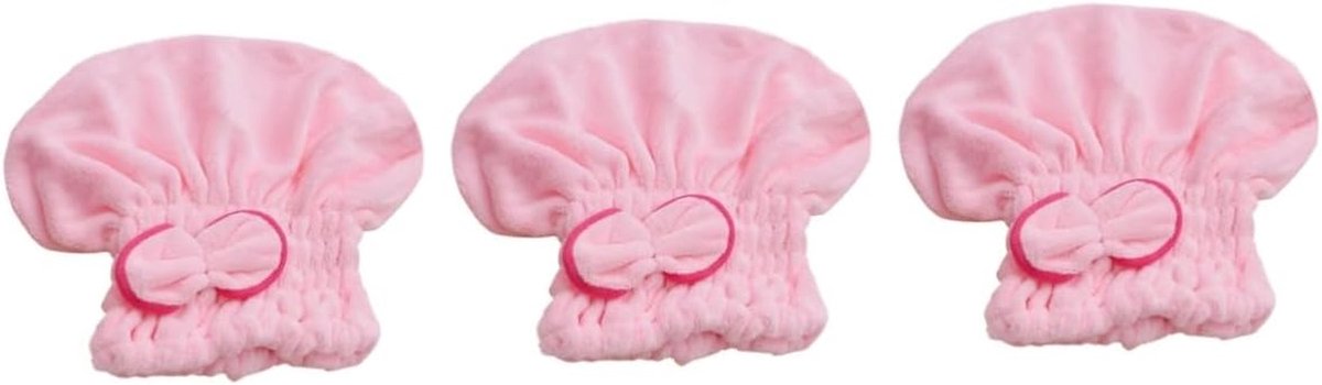 Haardroogkap - Douchemuts Haarwikkel - Haar Drogen - Snel Absorberend - Medium - Roze