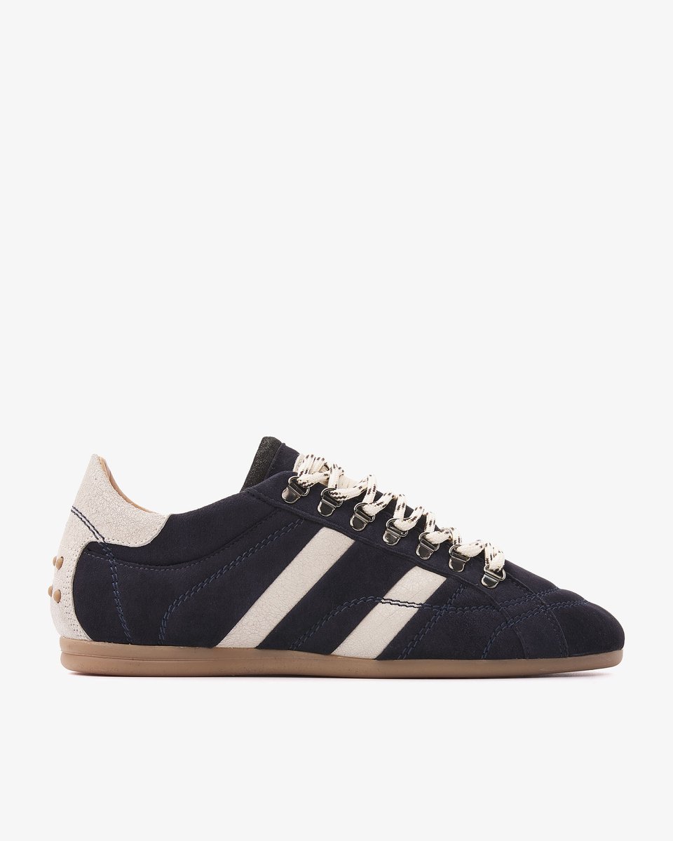 VIA VAI June Jackie Sneakers Dames - Leer,Suède - Blauw - Maat 42