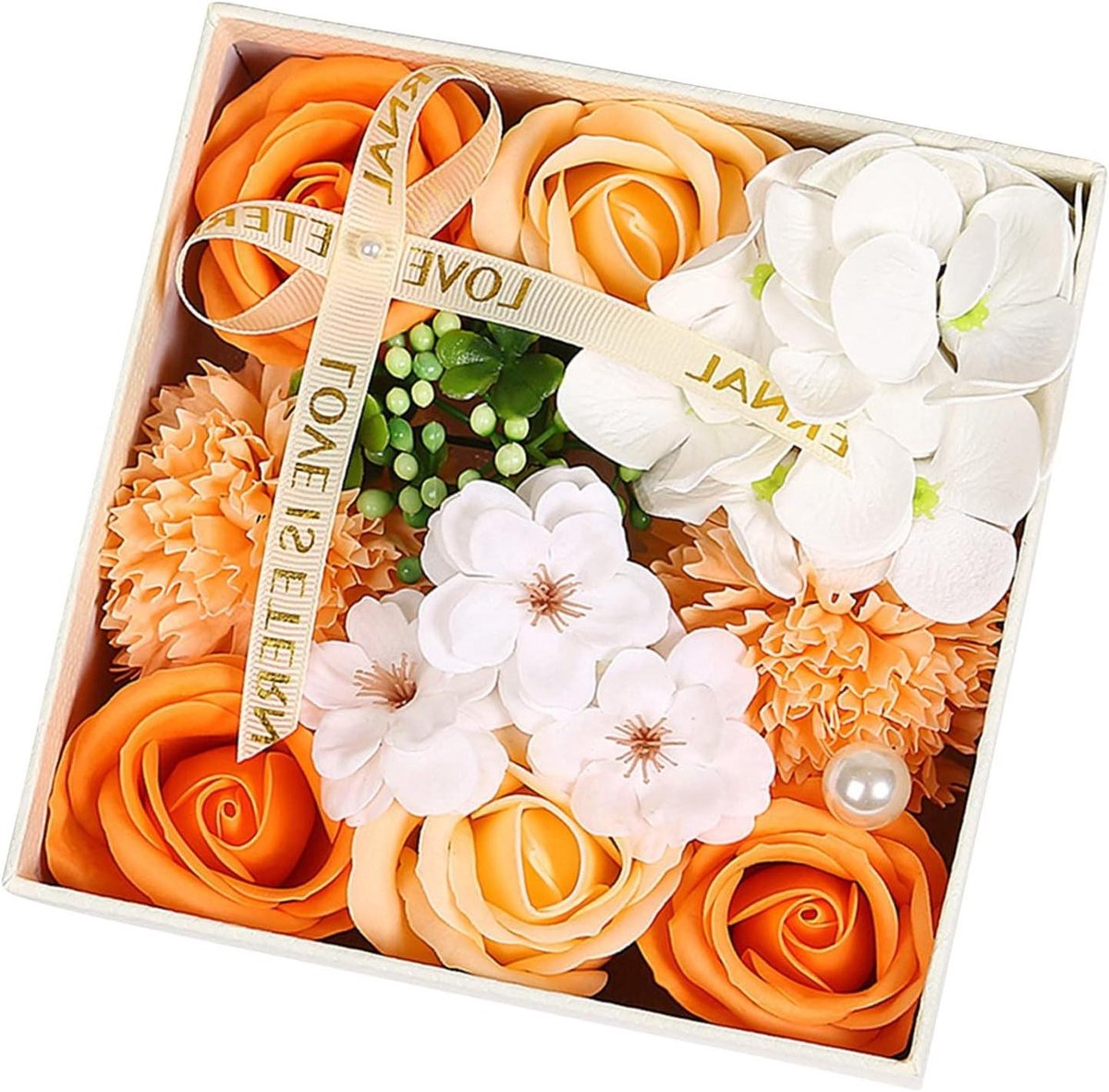Zeep Bloemen Boeket - Eeuwige Bloemen Geconserveerde Rozen - Cadeau Geven - Zeep Materiaal Realistisch
