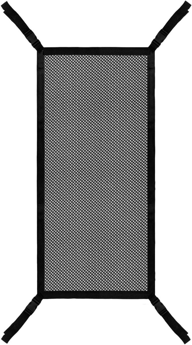 Kindertoren Veiligheidsnet - Leertoren Net Valbeveiliging - Kinderen Beveiligen - Stabiele Weeftechniek - 110 x 45 cm - Zwart