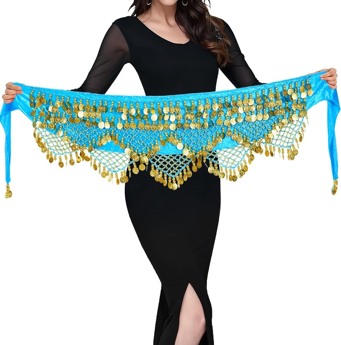 Elegante Heupdoek voor Buikdansen - Buikdansrok en Kostuum voor Optredens en Training