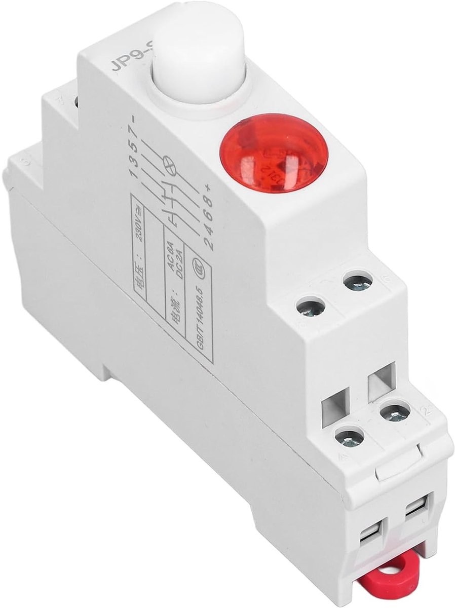 SnelShoppen - Efficient Functionality DIN RAIL Indicator LED - LED Lamp voor Elektrische Installaties AC DC 230V voor Verdeelboxen, Ziekenhuizen, IP20