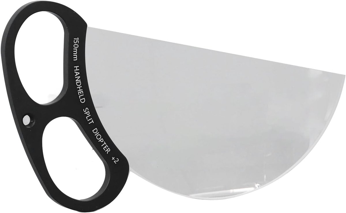 SnelShoppen - Handheld Split Diopter Lens Filter 150mm 2° Cinematische Voorgrond Vervagingseffect Prismaglas voor Video Fotografie Portret Fotografie