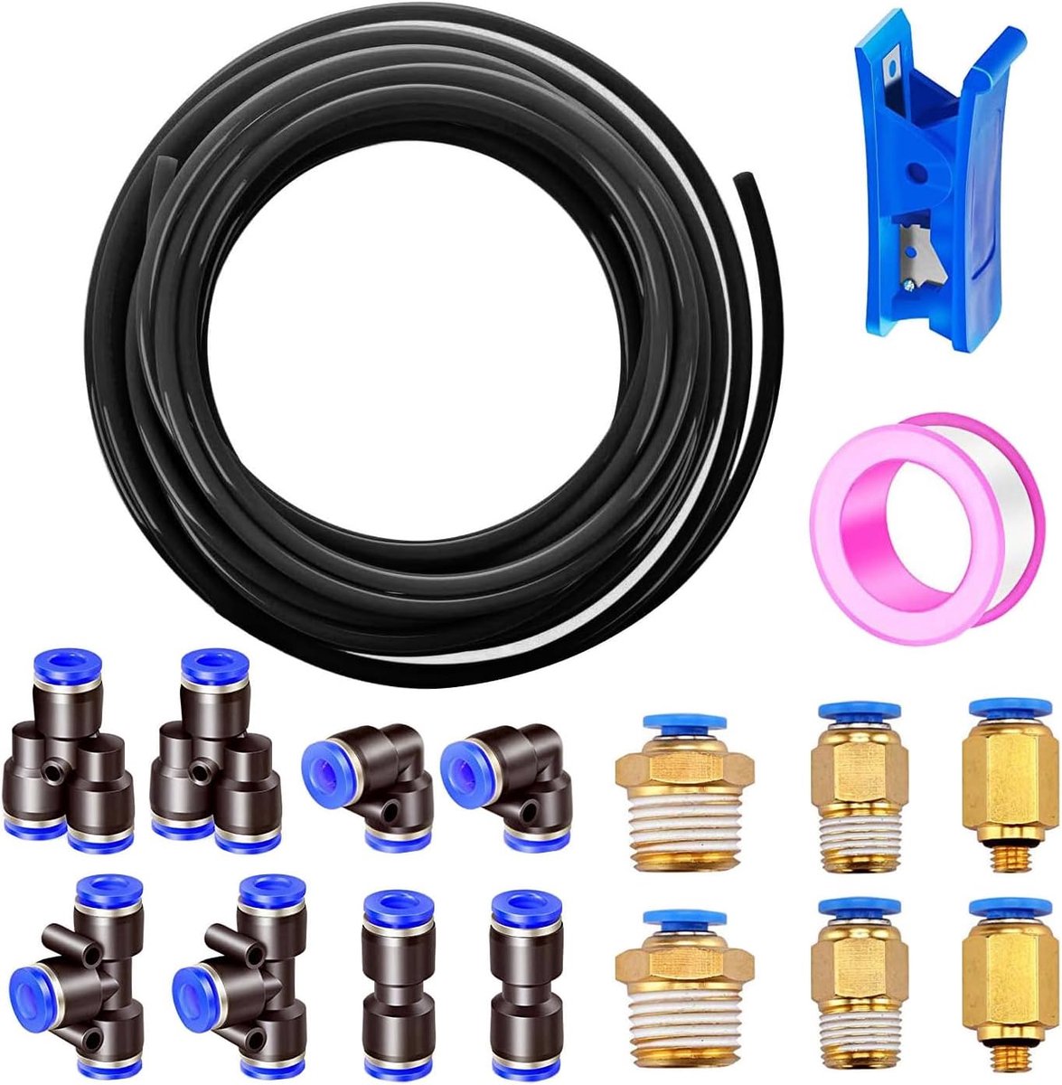 Pneumatische slang 10m - PU 1/4 inch - Hoge drukbestendigheid - Ideaal voor langdurig gebruik - ShopVlot