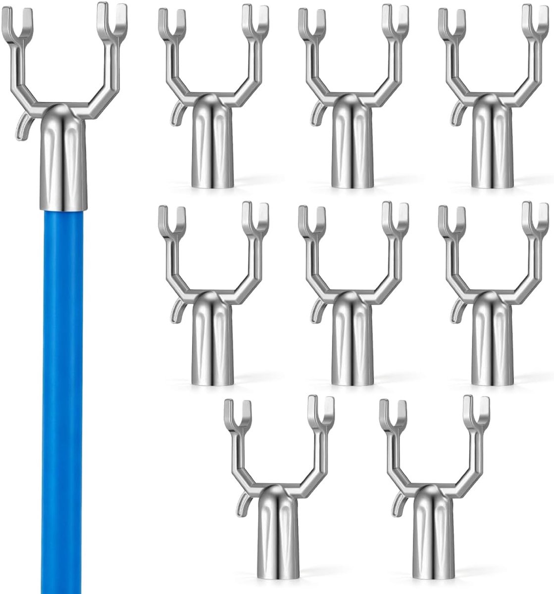 Angoily 8pcs Aluminum Alloy Tree Branch Supports, Silver for Vineyards Gardens Orchards - ShopVlot