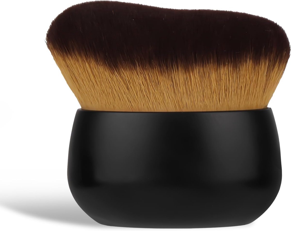SnelShoppen - Grote Body Makeup Kwast voor Zelfbruiner - Huidvriendelijke Applicator Borstel voor Gezicht, Hals, Rug en Benen - Zacht en Duurzaam - Zw
