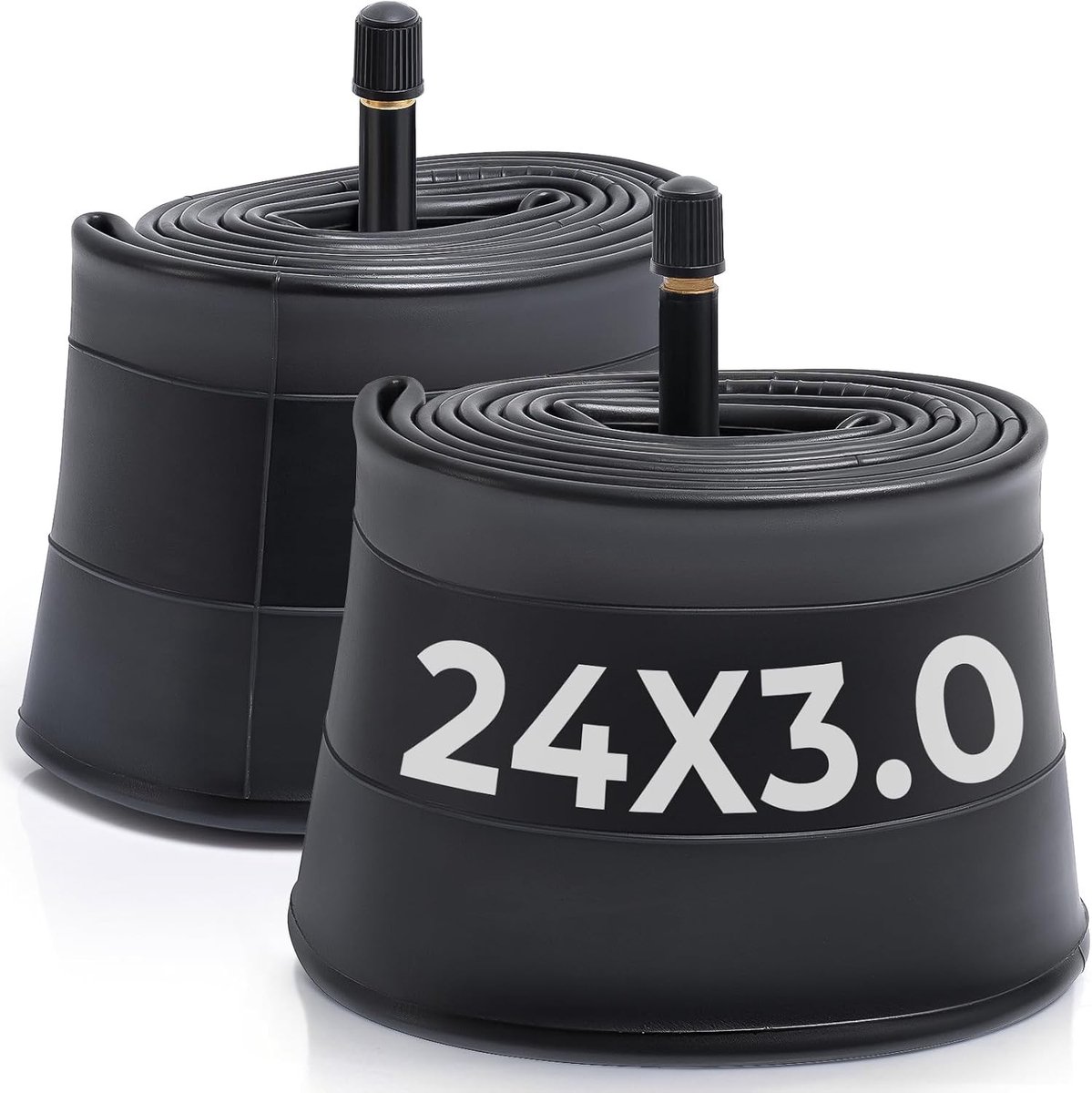 Premium 24x3.0 dikke fietsbanden, geschikt voor elektrische fatbikes, met 32mm Schrader ventiel, maar ook voor mountain- en stadsfietsen