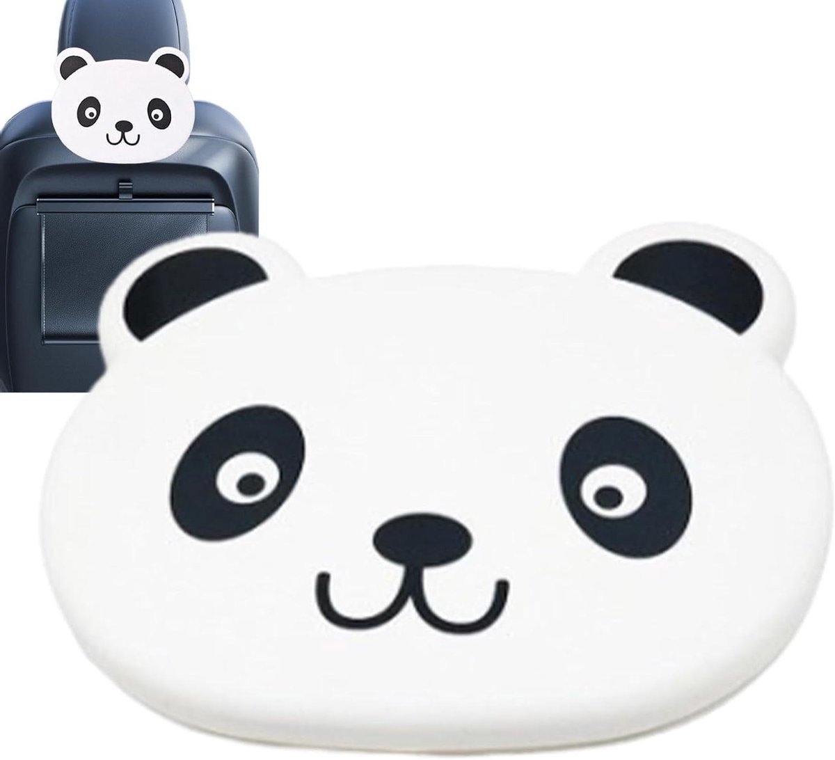 Autostoel Dienblad - Opvouwbare Tafel - Maaltijden Onderweg - Charmante Dierenafbeeldingen - 24 x 20 x 25 cm - Panda