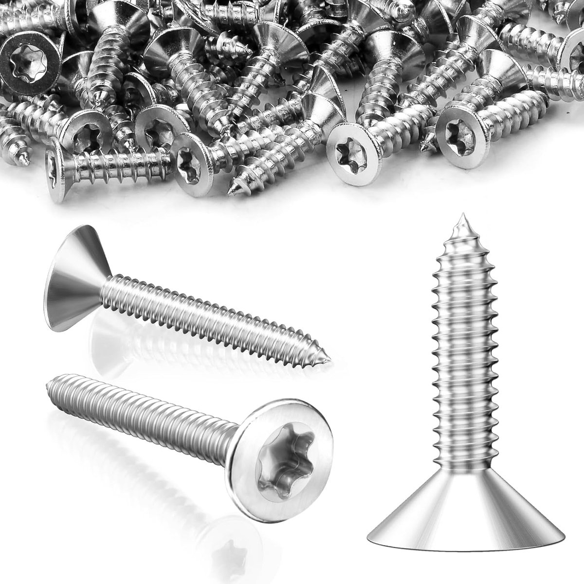 Houtschroeven Torx 3x20mm Torx schroeven spaanplaatschroeven roestvrij staal V2A zelfsnijdende houtschroeven/plaatschroeven Senkkopf schroeven met volledige schroefdraad voor