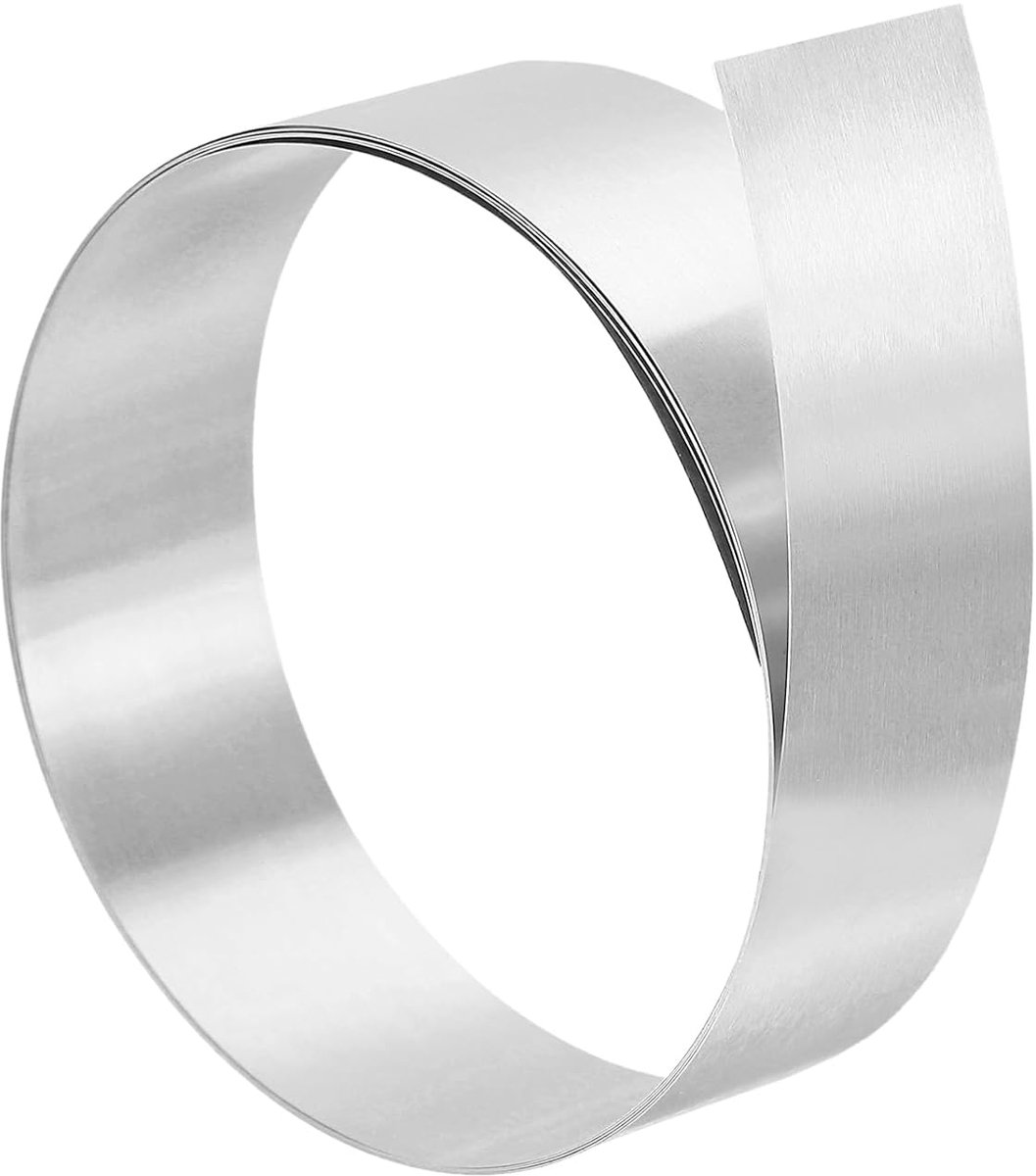 0,79 inch x 78,7 inch aluminium flitsing, 1 stuk aluminium knipperende rol dakbedekking metalen plaat band blad rol 0,1 mm Shim voor daken dakgoten deur