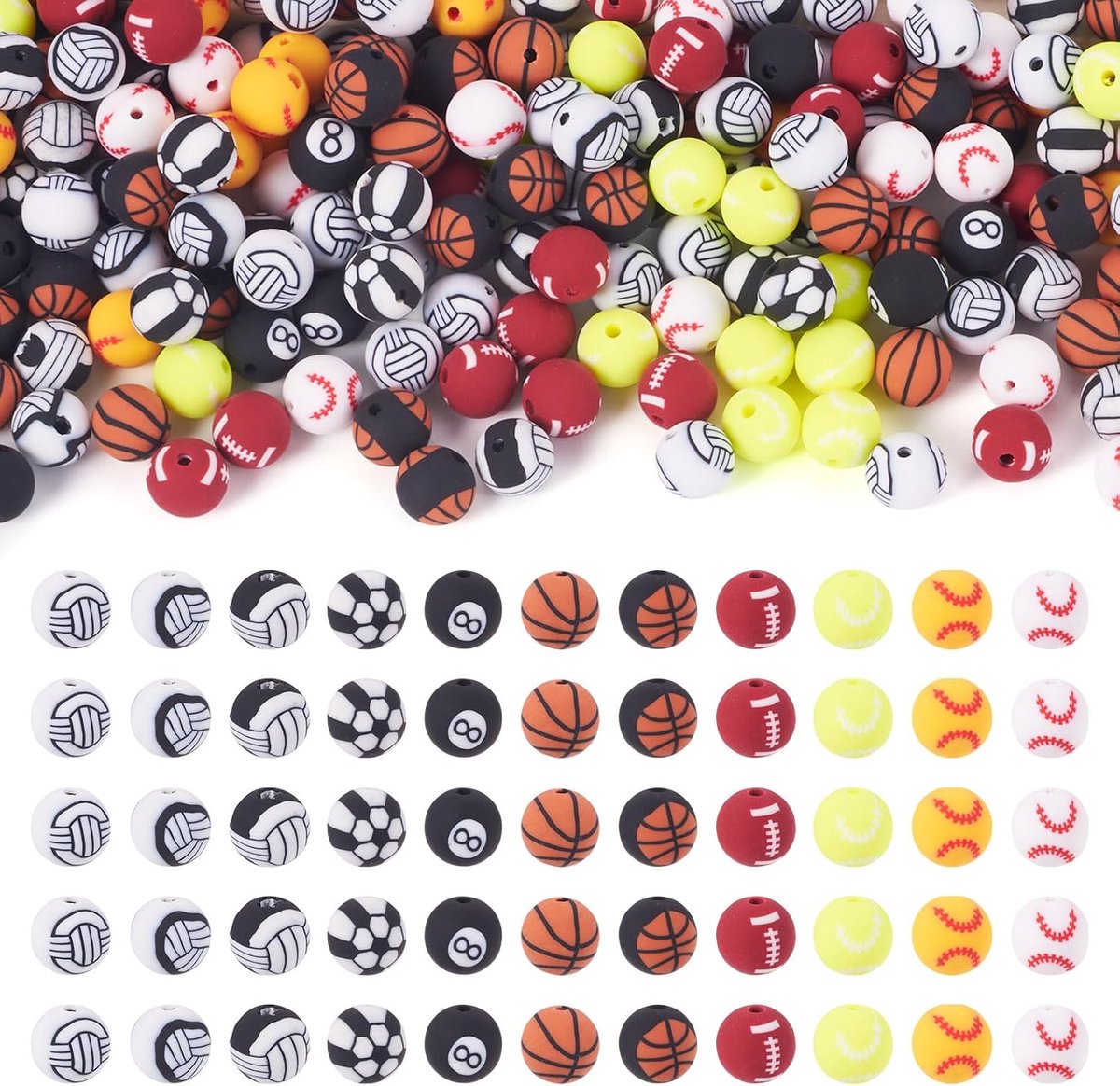 Kralen 11 Stijlen 8mm Handgemaakte Polymeer Klei Ronde Kralen Voor Diy Ambachten Armband Ketting Oorbel Sieraden Maken