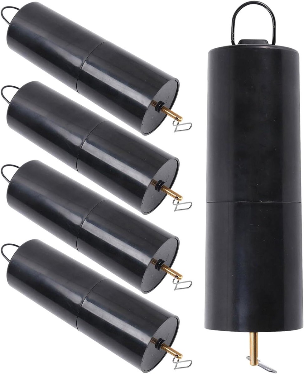 Draaimotoren voor Windmolens - Draaiplateau Motoren - Buitendecoratie Ophangen - Stille Batterijvoeding - 5 stuks - Zwart