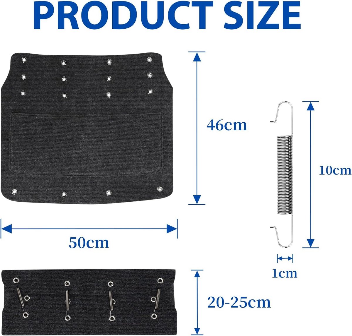 Trapmat voor camper, antislipmat, trapmat, gadgets en accessoires voor camper, caravan, campingmat (zwart)
