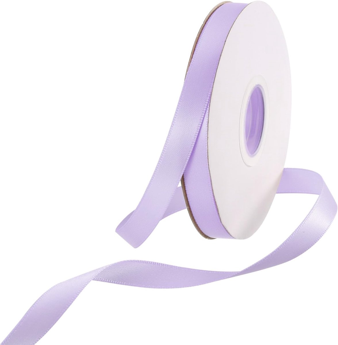 10mm Satijnen Lint 46m Dik Dubbelzijdig Grosgrain Zijdelint, [voor Cadeauverpakking, Haarbogen, Bruiloft, Taart, Bloem] - 46m/152ft/ Licht Paars
