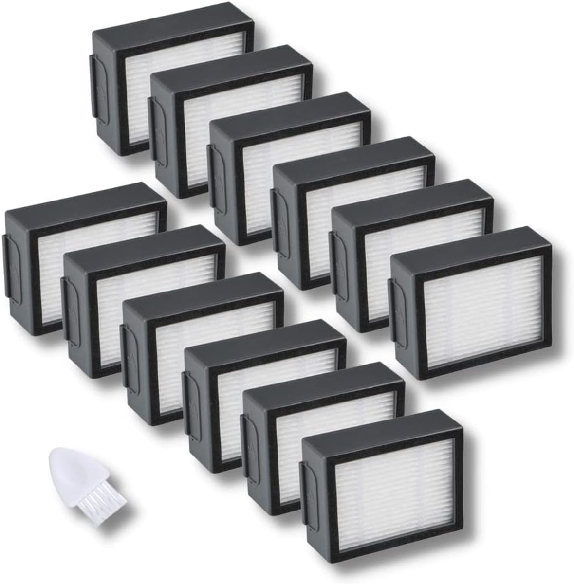 Vervangingsfilters voor iRobot Roomba i1 i1152 i3 + i4+ i6 i7+ i8 Combo i5 + J5 + e5 e6 (Niet voor Combo J7+ J9+) i & e Hoogrendement hepa Filter (12-Pack)