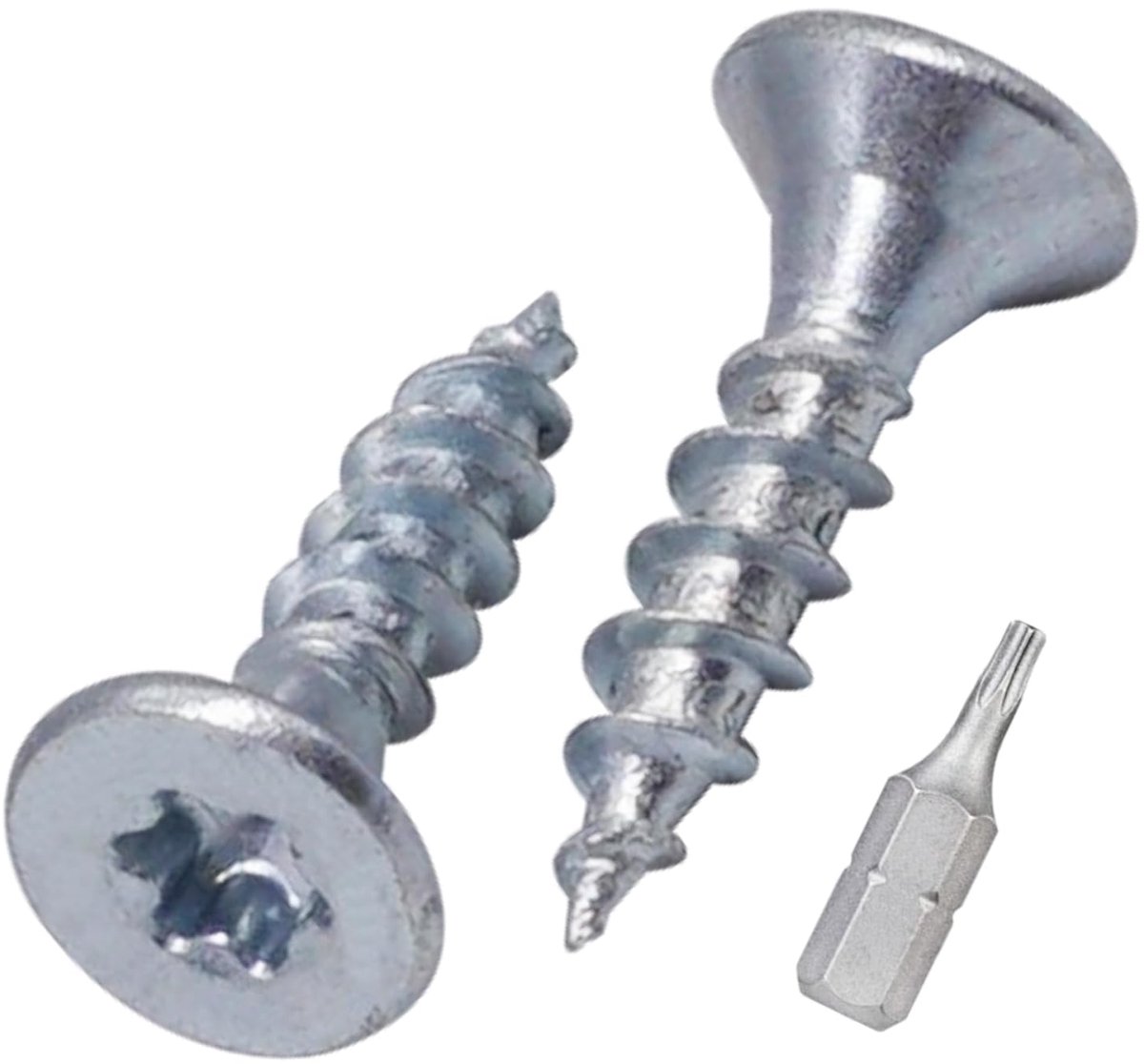Houtschroeven 3,0 x 12 mm, torxkop, verzonken kop, spaanplaatschroeven, volledige schroefdraad