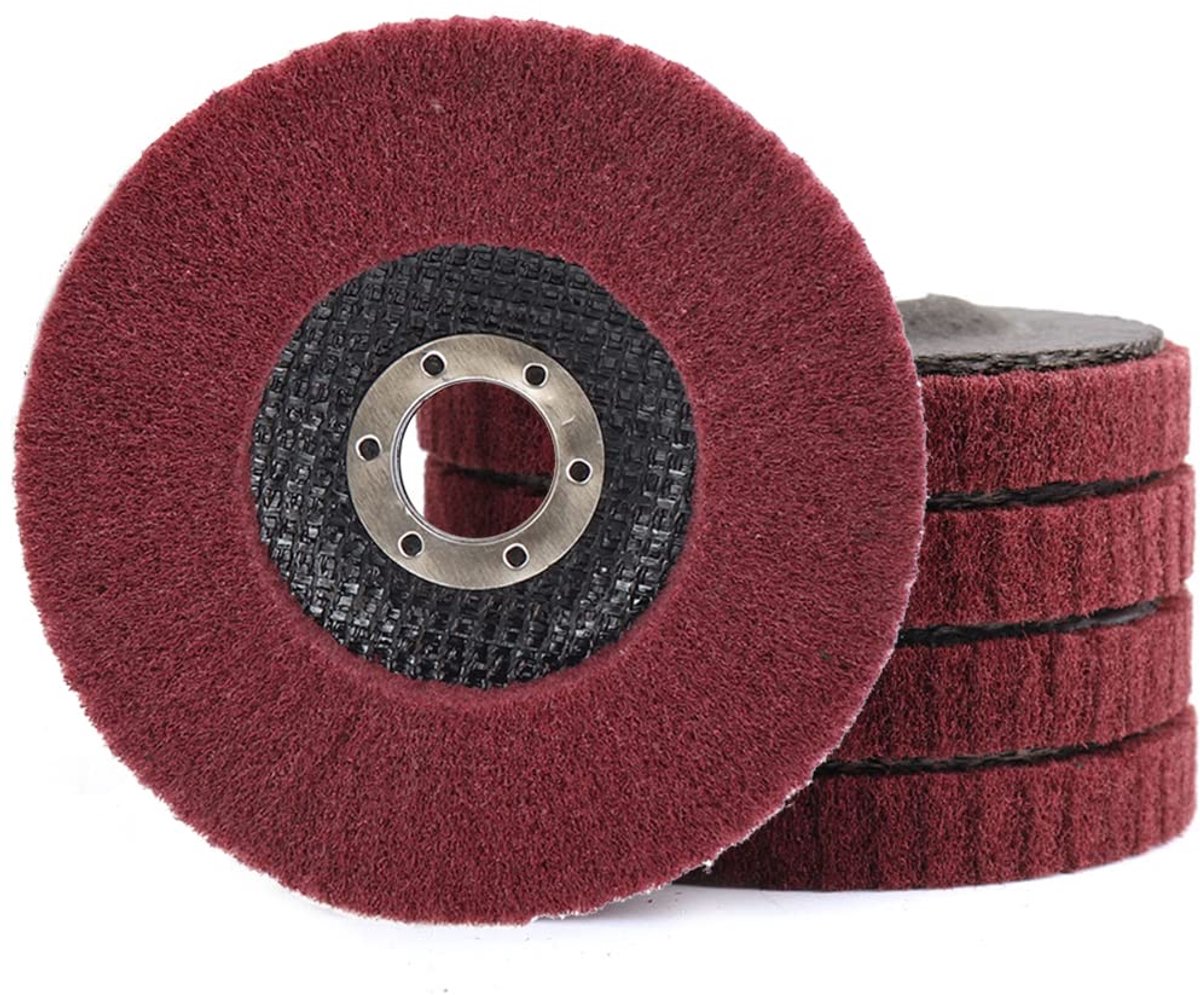 Nylon Schijven - Polijstschijven Schuurschijven - Metaal Bewerken - 320 Grit - 115 mm - Nylon