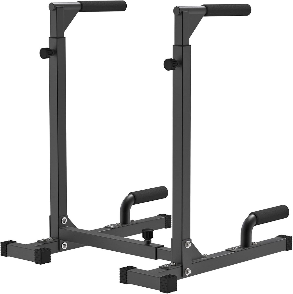 Heavy Duty Dip Bar, stevig dipstation met verstelbare hoogte, multifunctionele parallelle staven voor krachttraining thuis gym