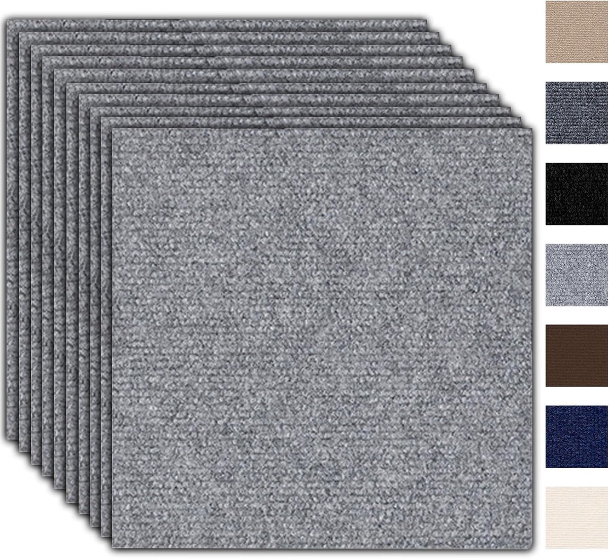 zelfklevend, 30 x 30 cm, 10 stuks, 0,9 m², tapijt tegels met