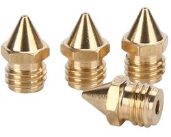 4 STKS CR-X Messing Nozzles Compatibel met Sovol SV02 Geeetech A10M, A20M, A30M, A10T, A20T, A30T en Creality CR-X 3D Printer (Nozzles)