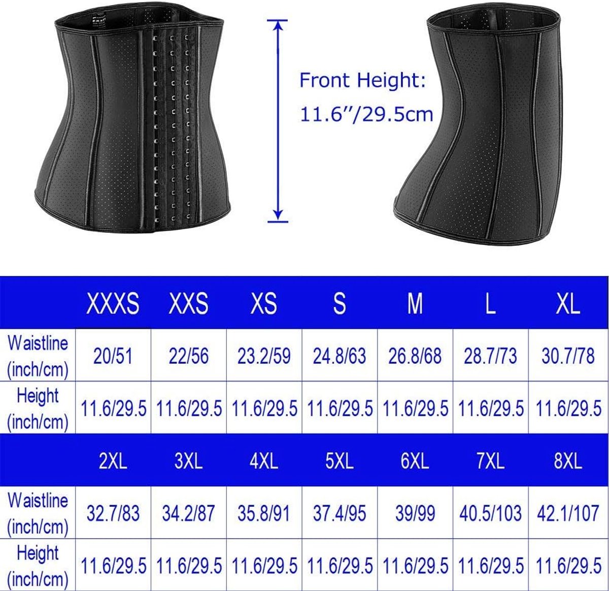 Tailletrainer voor vrouwen, korset, cincher, body shaper, gordel, trimmer met stalen baleinen, extender