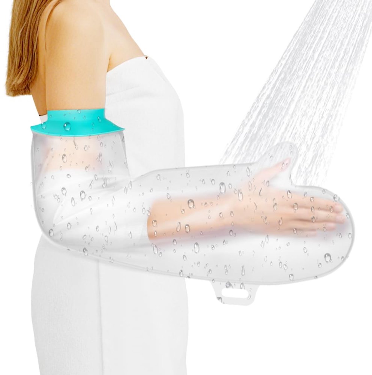 waterdichte armpleisterhoes (voor in de douche), herbruikbare armhoes